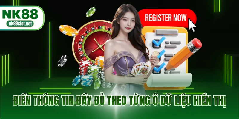 Điền thông tin đầy đủ theo từng ô dữ liệu hiển thị